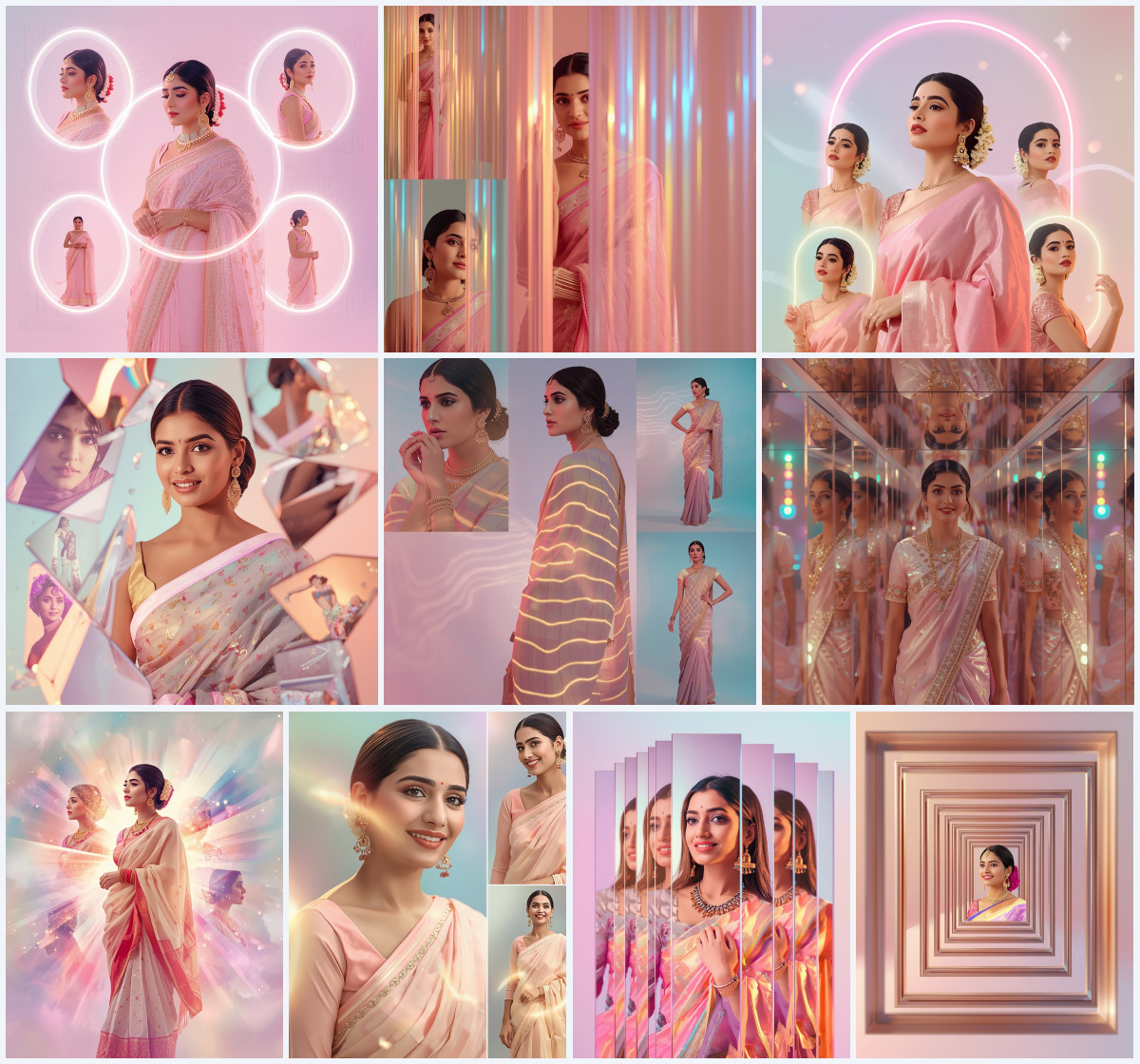 10+ Elegant Sitting Pose Saree AI Prompts to Create Graceful Ethnic Photos with Calm Aesthetic