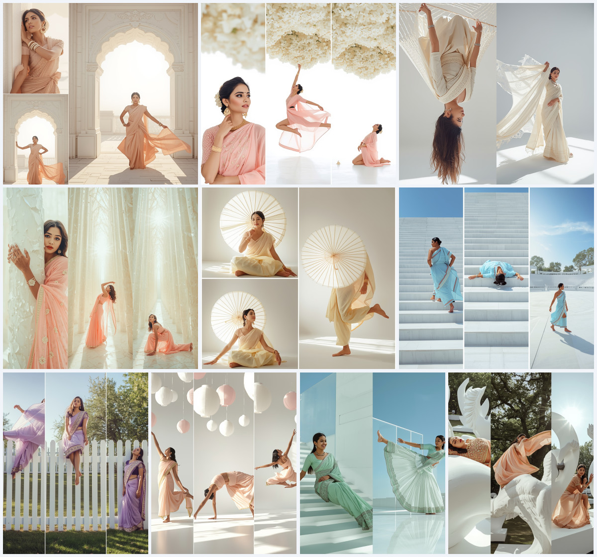 10+ Elegant Walk Saree AI Prompts to Create Flowing Ethnic Photos with Graceful Movement Style