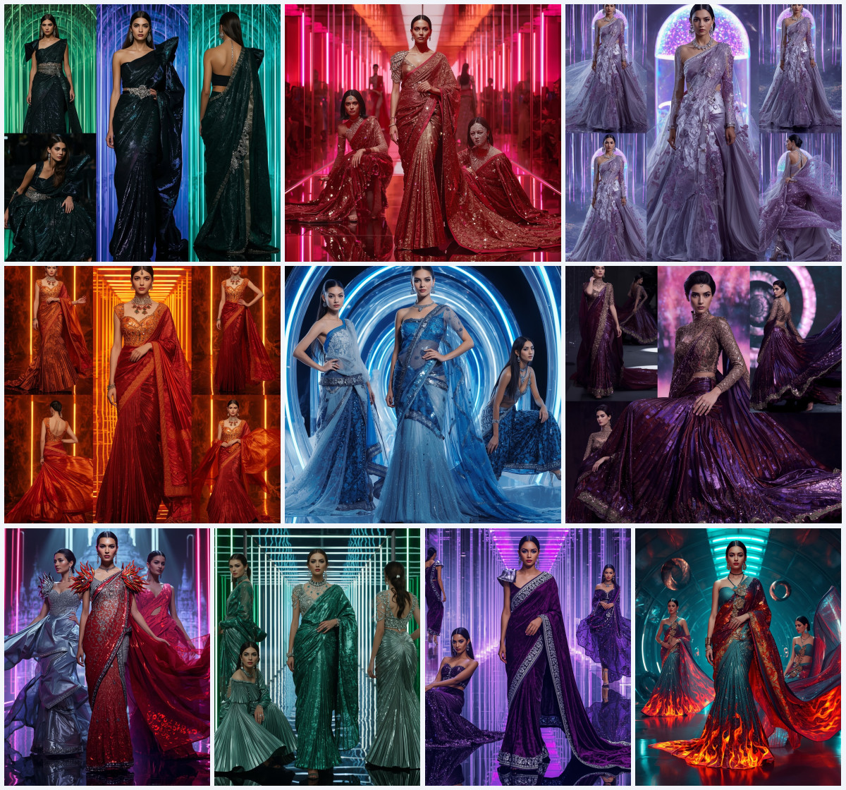 10+ Fancy Net Saree AI Prompts to Create Soft, Ethereal Fashion Portraits using Gemini, Grok, and ChatGPT