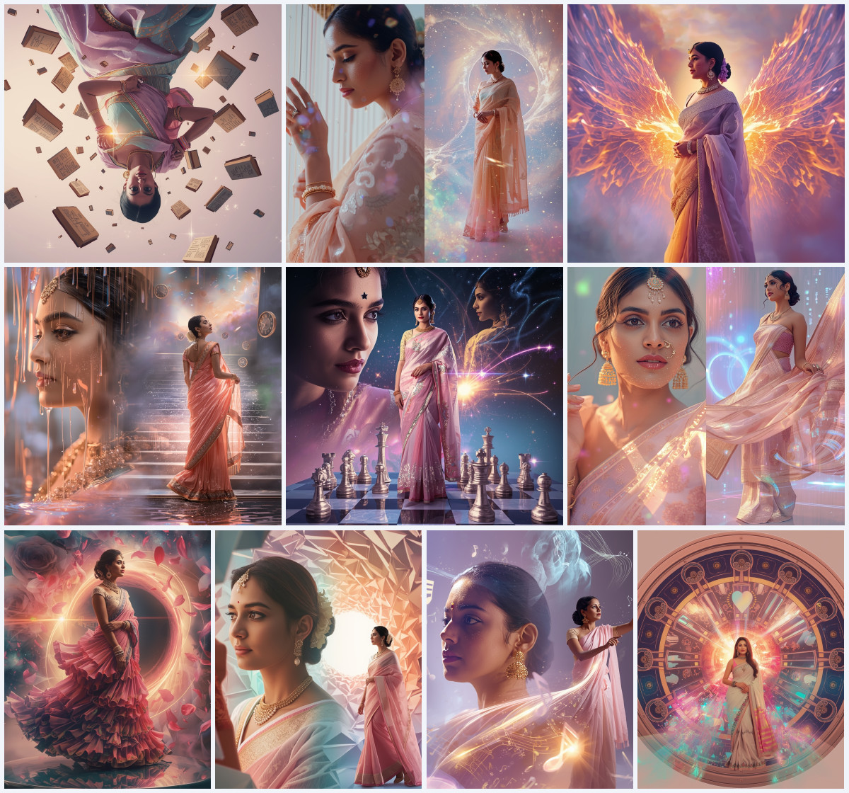 10+ Fashion Catalog Saree AI Prompts to Create Product Style Ethnic Photos with Clean Presentation