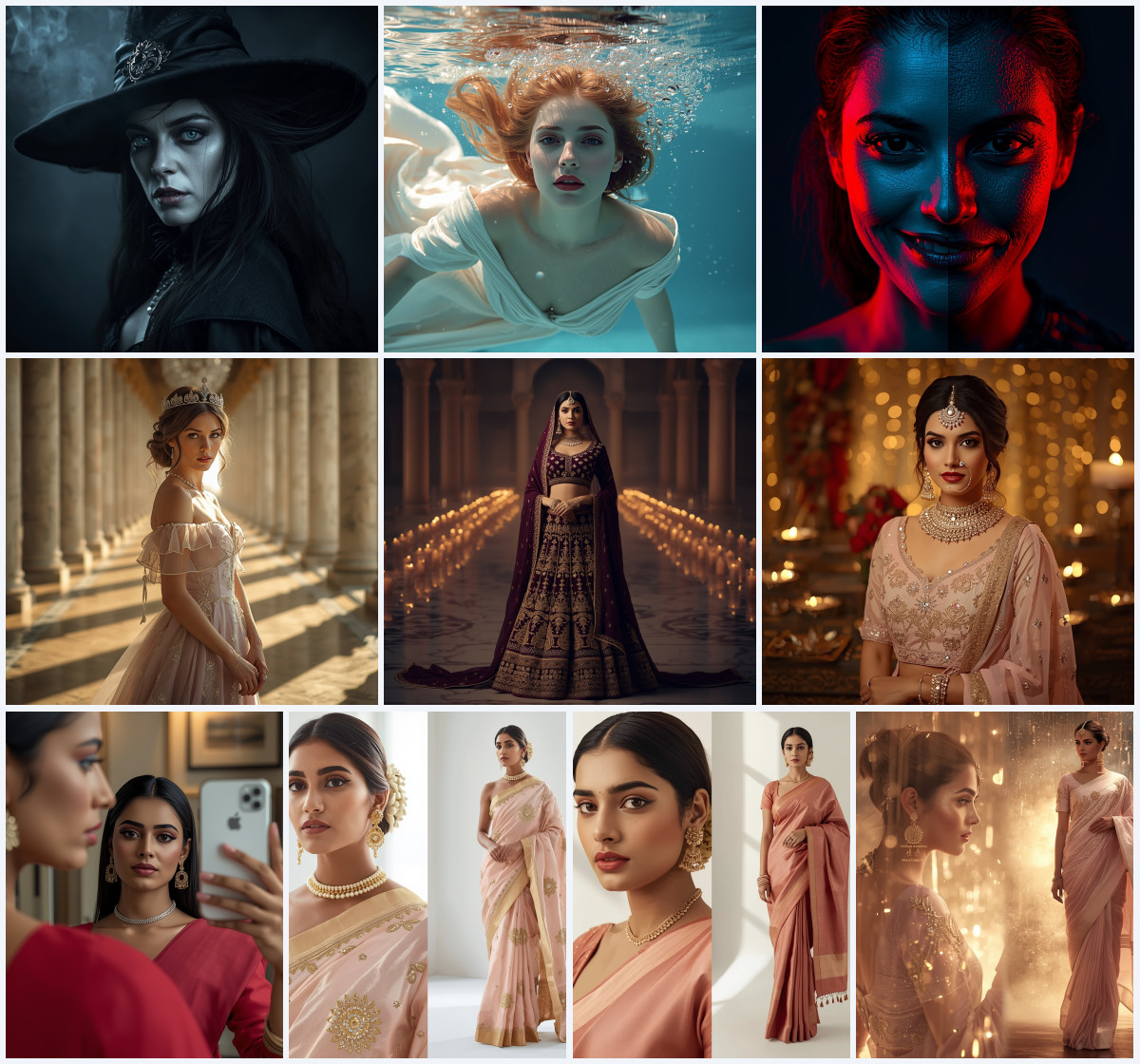 10+ Formal Corporate Saree AI Prompts for Bright Photorealistic Office Editorials
