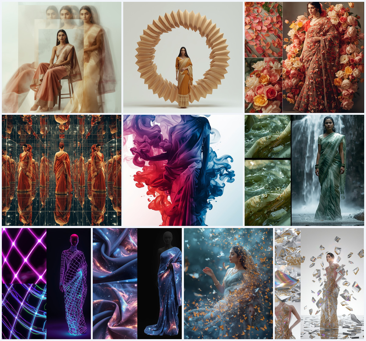 10+ Garden Theme Saree AI Prompts to Create Fresh Ethnic Photos with Nature Inspired Aesthetic