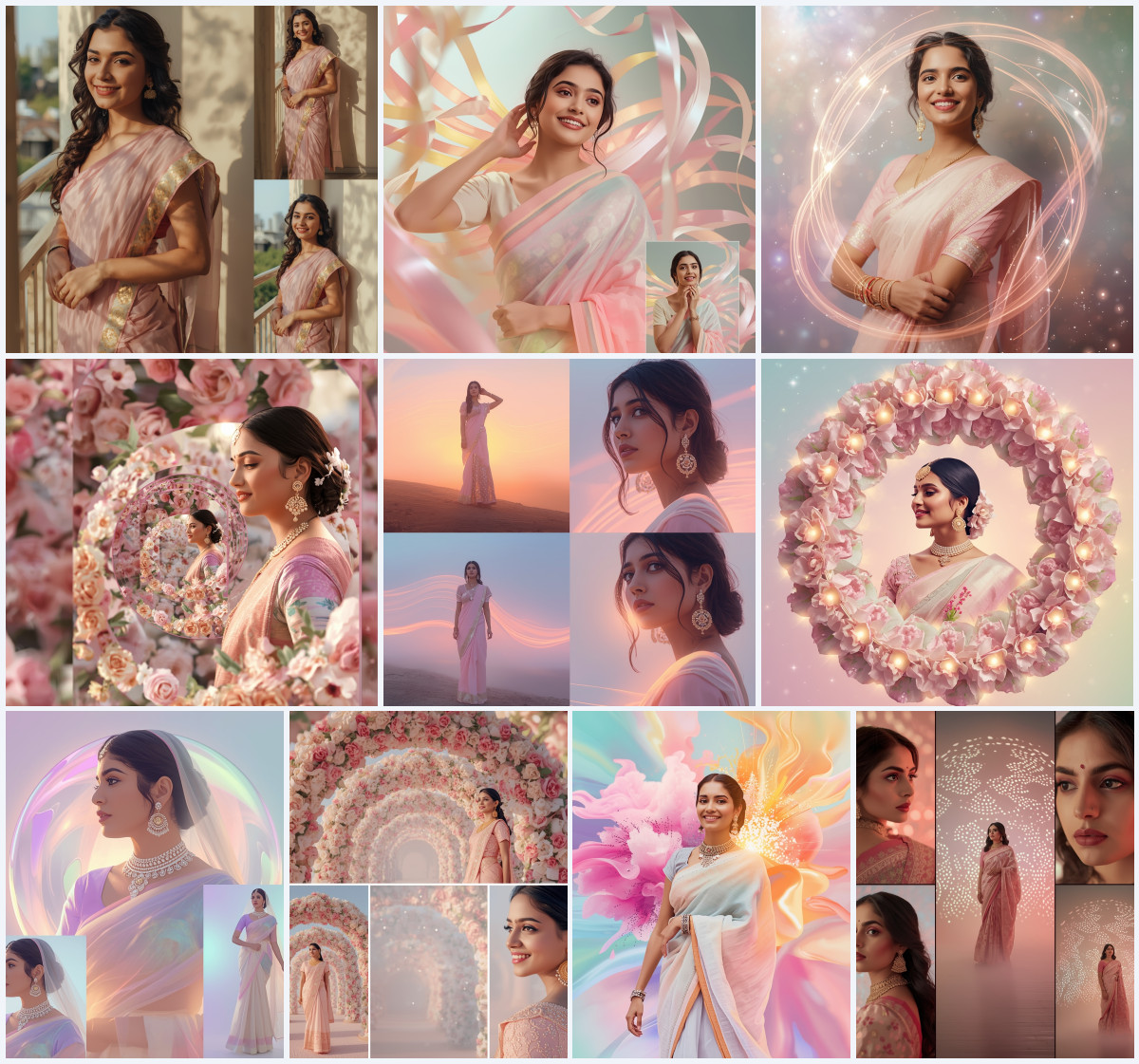 10+ Modern Saree AI Prompts to Create Flawless High-Fashion Editorials