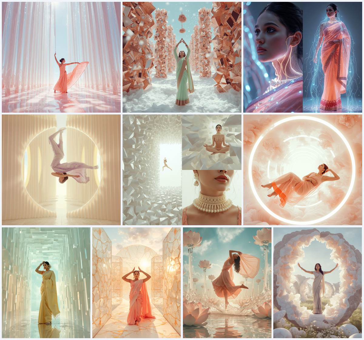 10+ Saree AI Prompts for Festival to Create Bright Traditional Photos with Colorful Style