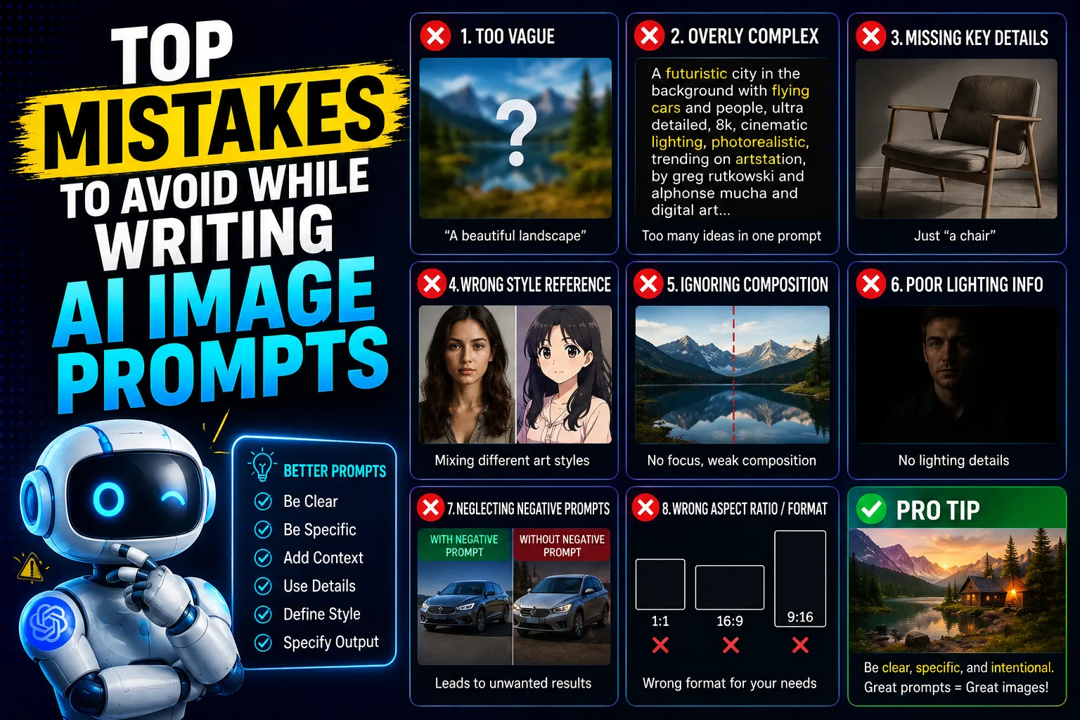 Top Mistakes to Avoid While Writing AI Image Prompts - Main Thumbnail