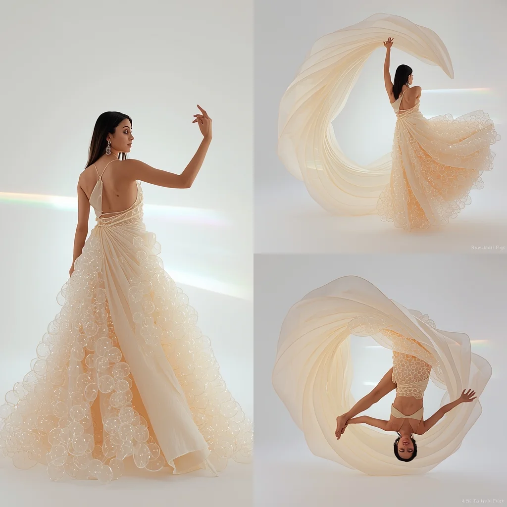 Fancy Festival Saree Graphene-Aerogel Bubble Wrap | Saree Prompt Chatgpt AI Prompt