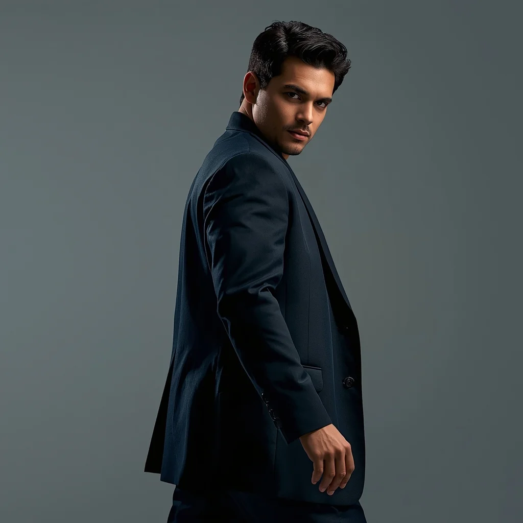 Full Body Sudden Stop Turn Pose with Cinematic Masculine Impact | Gemini Ai Photo AI Prompt